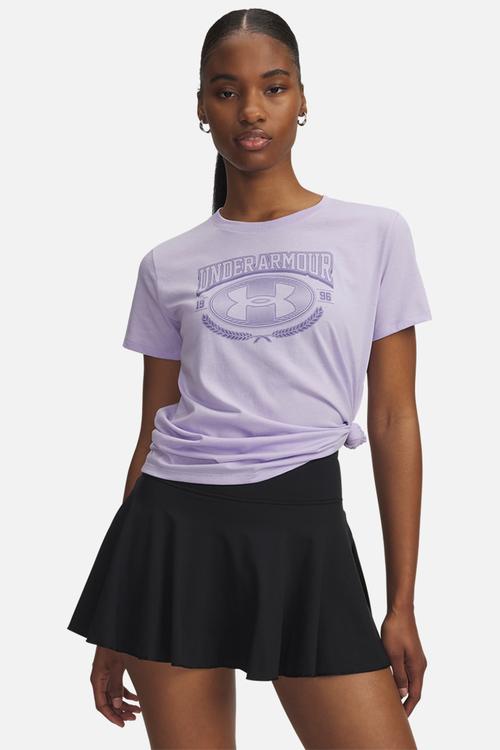 UA W VARSITY Short Sleeve - Purple Crest/Purple Luxe