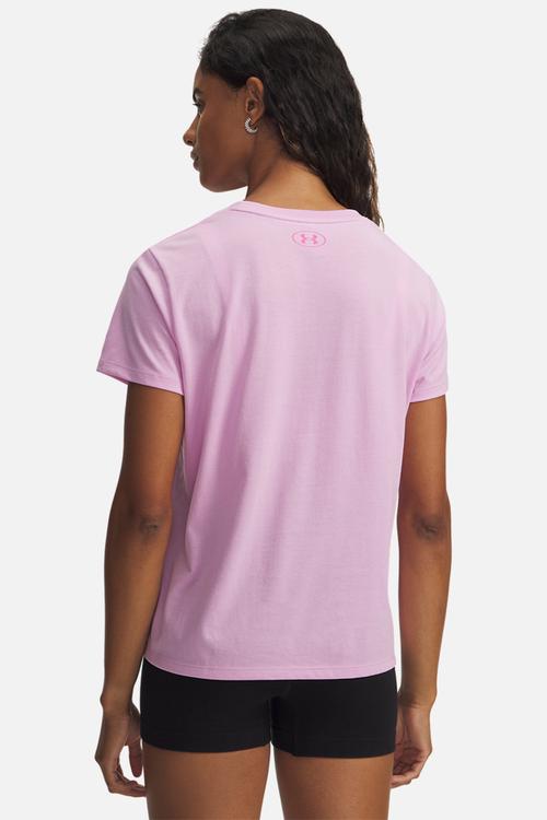 UA W VARSITY Short Sleeve - Pink Dawn/Pink Rave