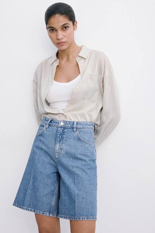 Bermudas camilla - open blue