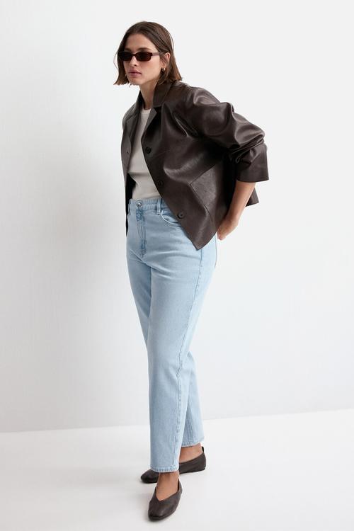 Plus jeans newmom - open blue