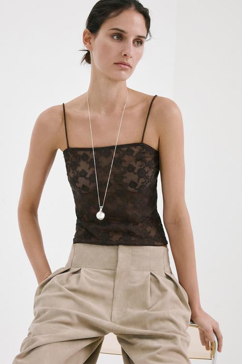 Top lacey - khaki