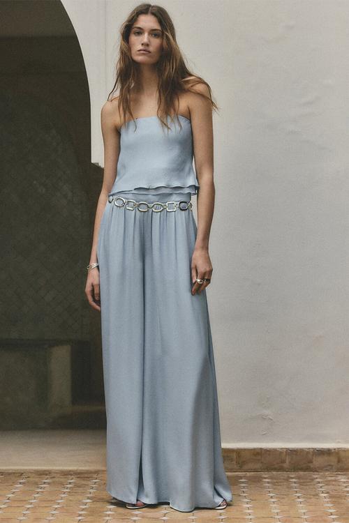 TROUSERS AZUR - Mid-Blue