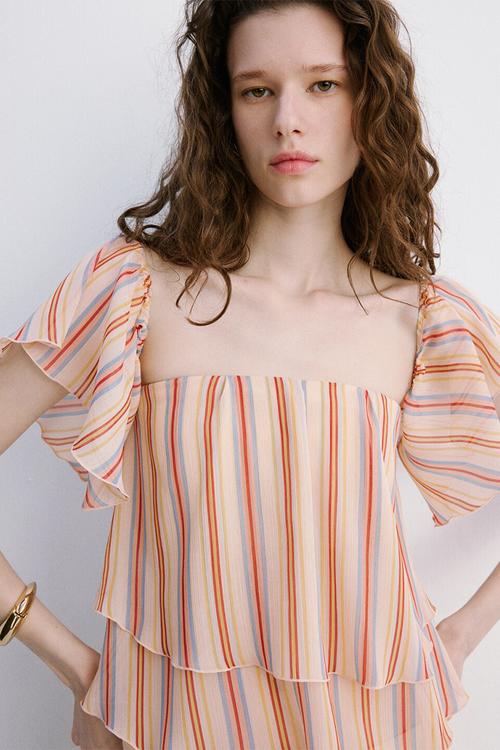 Blouse galth - light beige