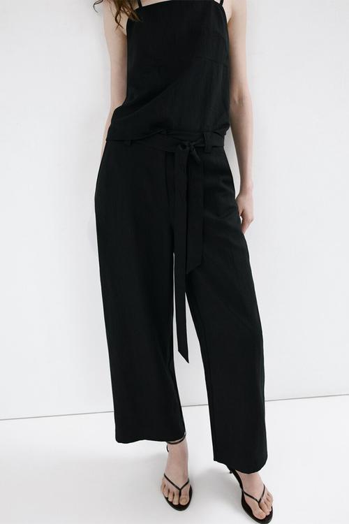 Trousers espresso - black