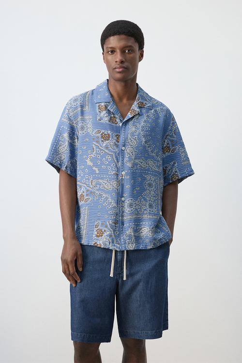 Shirt Madras - Whitish-Blue