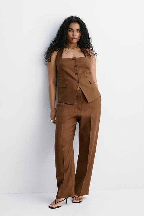 Plus trousers boreli - brown