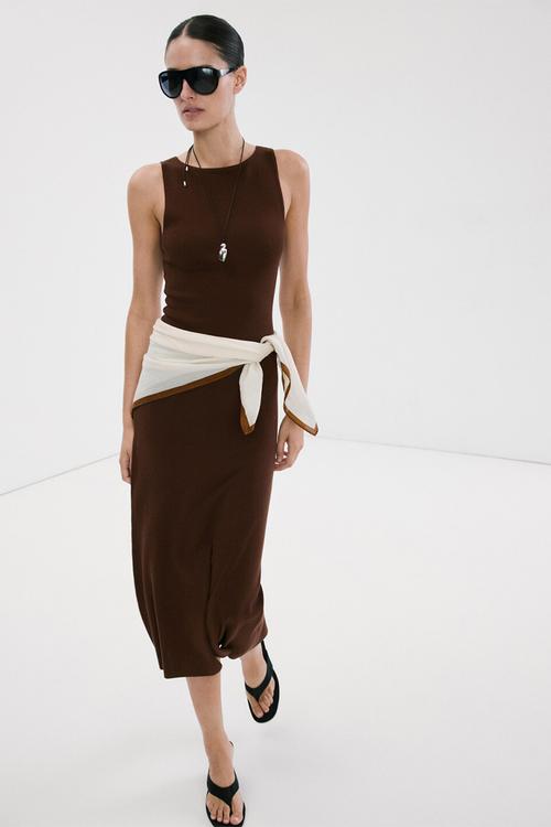 Dress bettu - dark brown