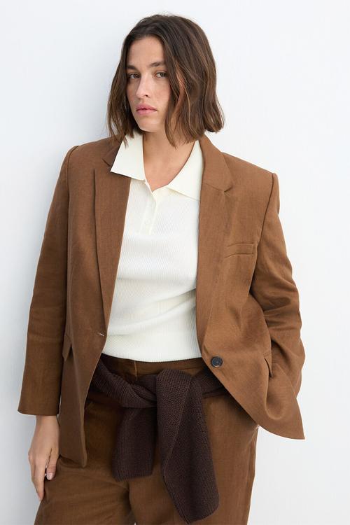 Plus blazer boreli - brown