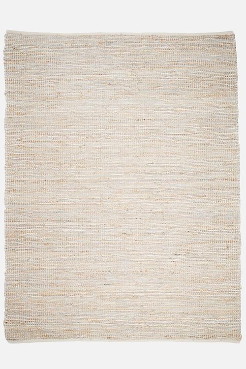 Hemp & leather rug