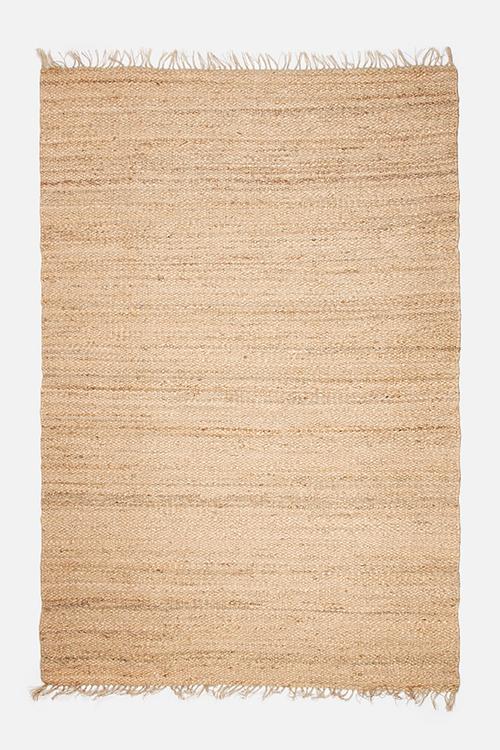 Jute plain rug - natural
