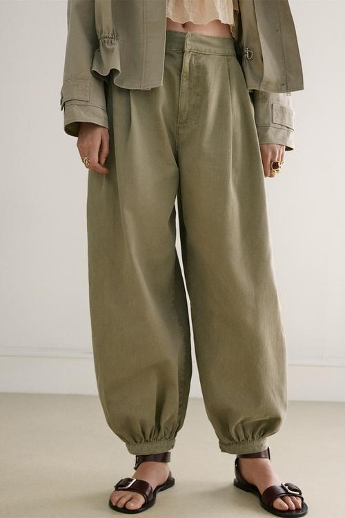 Jeans souffle - khaki