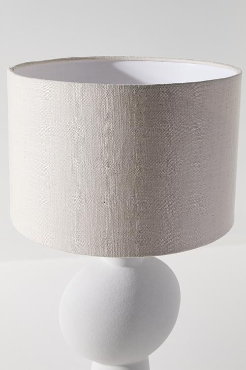 Samas table lamp with shade - white