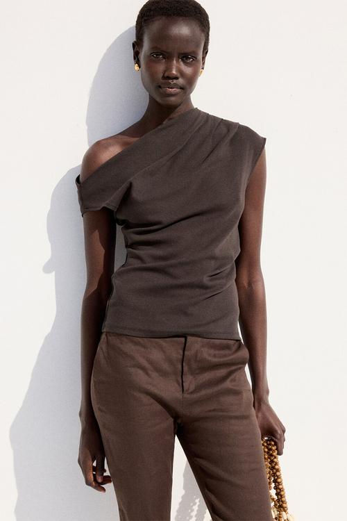 T-shirt juline - dark brown