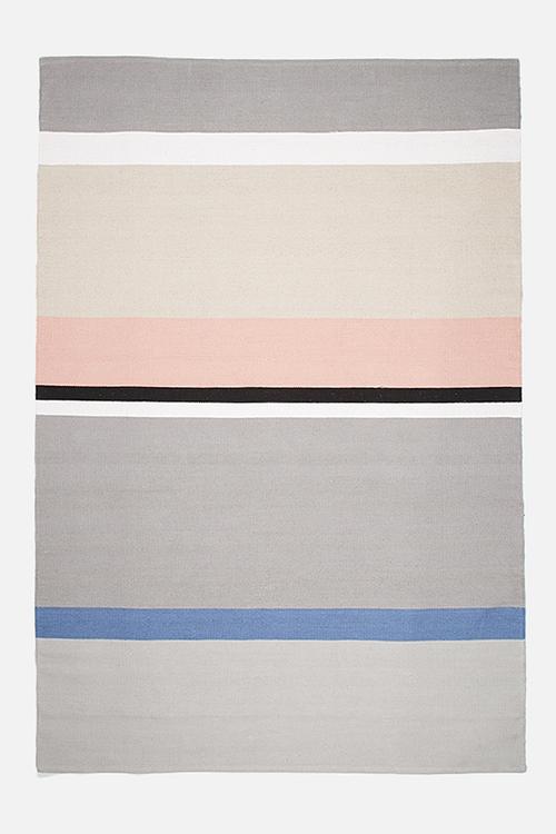 Pastel stripe rug