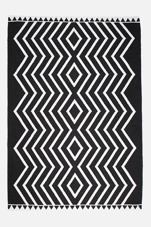 Black diamond rug