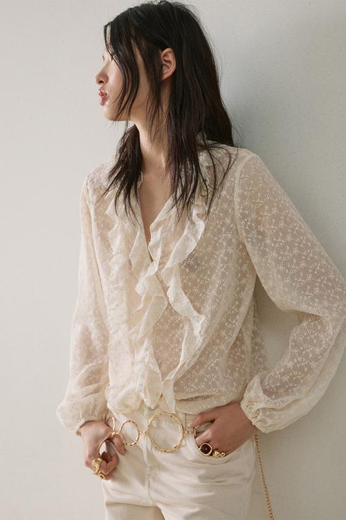 Blouse val - light beige