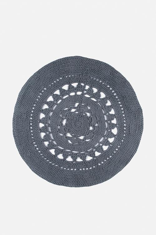 Flower doily rug