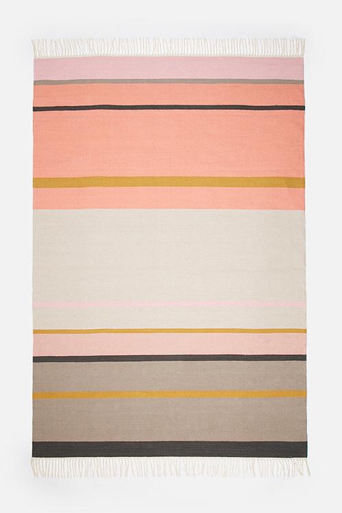 Colourful stripe rug