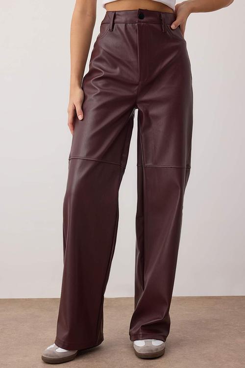 Relaxed Fit Straight Leg Trousers