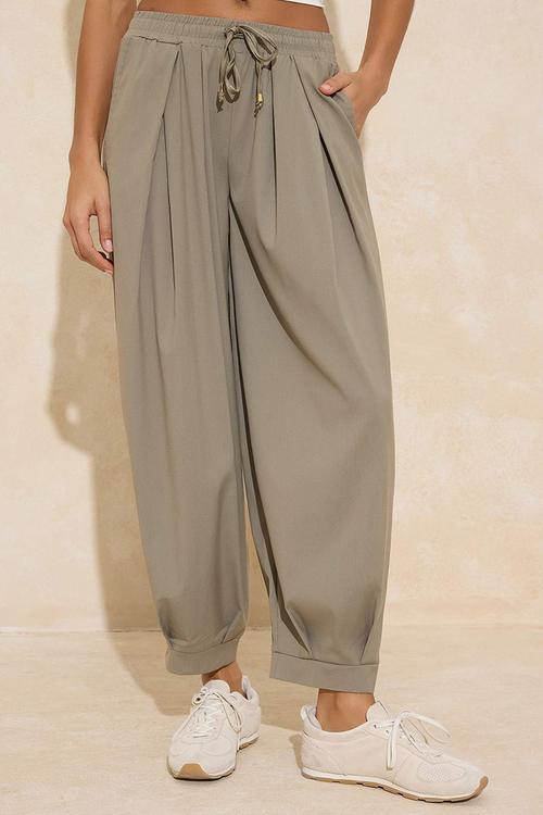 Shalwar Style Trousers - Khaki