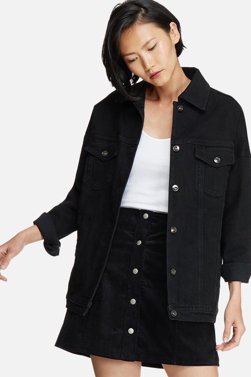 Tia oversized denim jacket