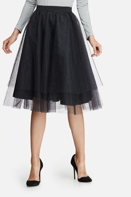 Tuille midi skirt