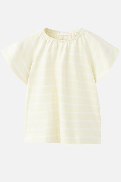 T-Shirt STRIPE - Light/Pastel Yellow