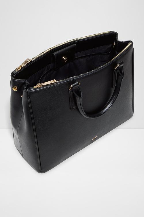 Katheryn Black Tote Bag