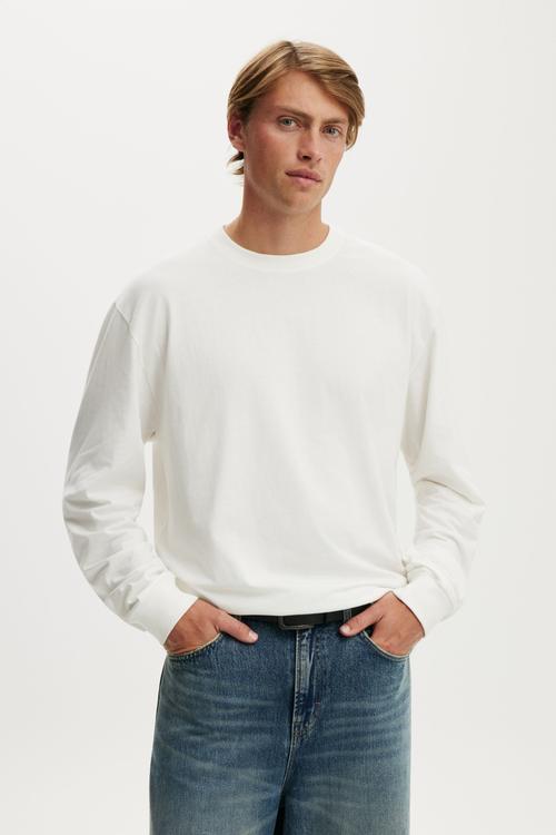 Everyday long sleeve T-shirt - vintage white