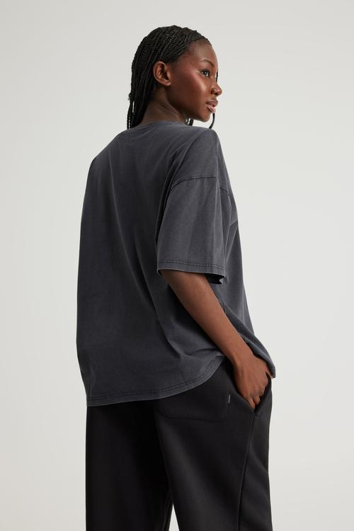 Oversized Music Merch Tee - Lcn Bra Washed Black/Britney Spears Oops