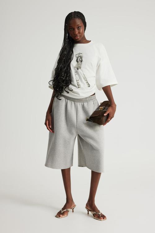 Oversized Music Merch Tee - Lcn Mt Cloud/Christina Aguilera Stripped