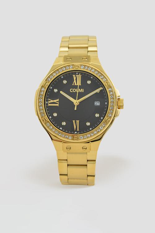 LIORA Black Dial Watch CL-1LIOG-9D - Gold