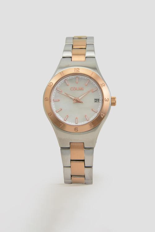 ELARA Two-Tone Mother of Pearl Watch CL-7ELASR-D - Gold/Silver