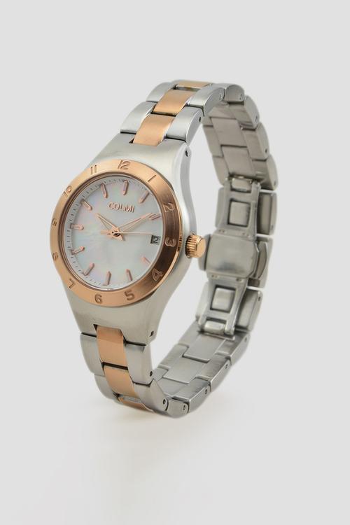ELARA Two-Tone Mother of Pearl Watch CL-7ELASR-D - Gold/Silver