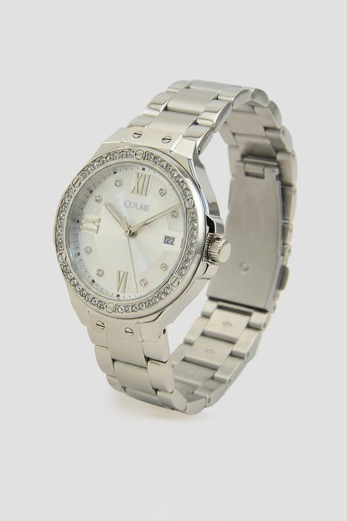 LIORA Crystal Bezel Watch CL-8LIOS-D - Silver
