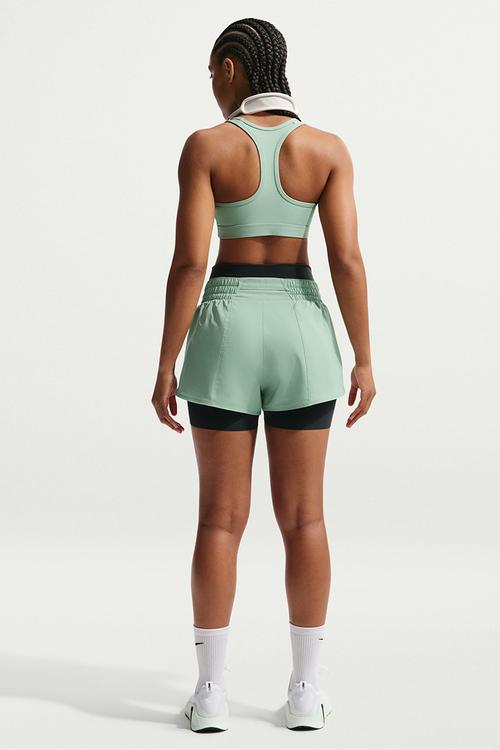 W Nk One Df Mr 3In Br Short - Steam/White