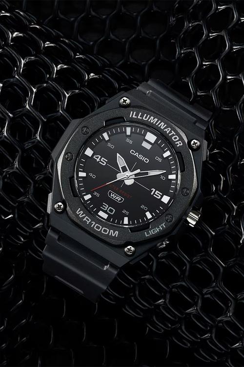 Analogue Resin Black Dial - Black