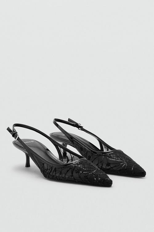Lorio closed toe slingback - black