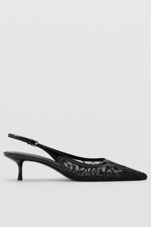 Lorio closed toe slingback - black