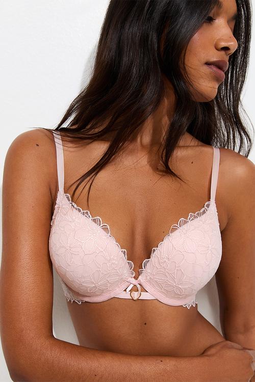Floral corded emb bo  - 79 pink pattern