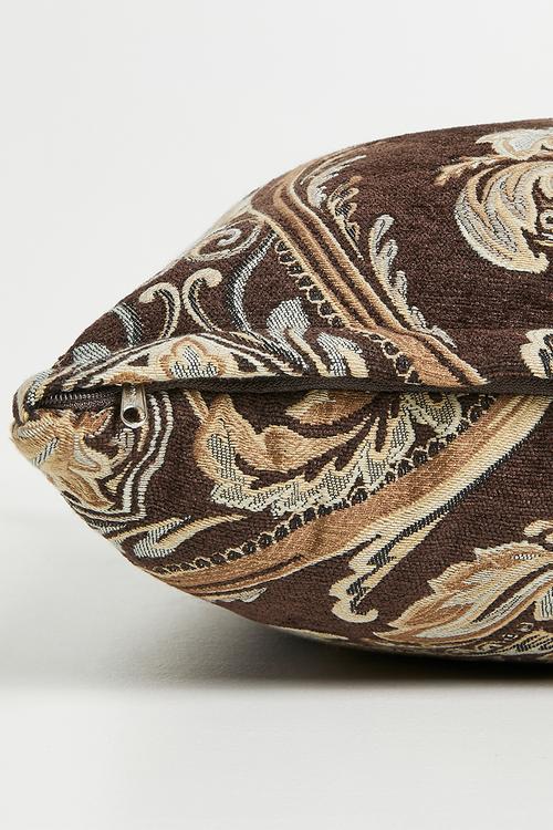 Royal Crest Cushion Cover - Brown
