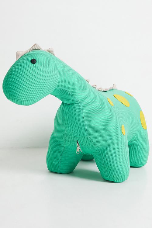 Dino shaped ottoman - cyan