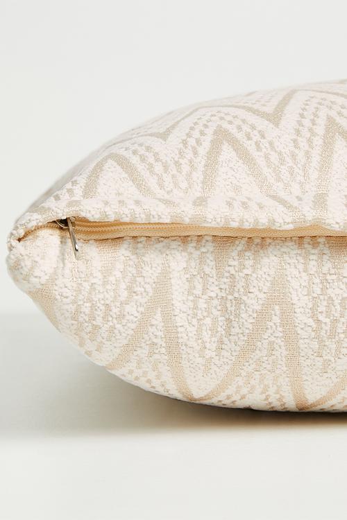 Chevron Cushion Cover - White & neutral