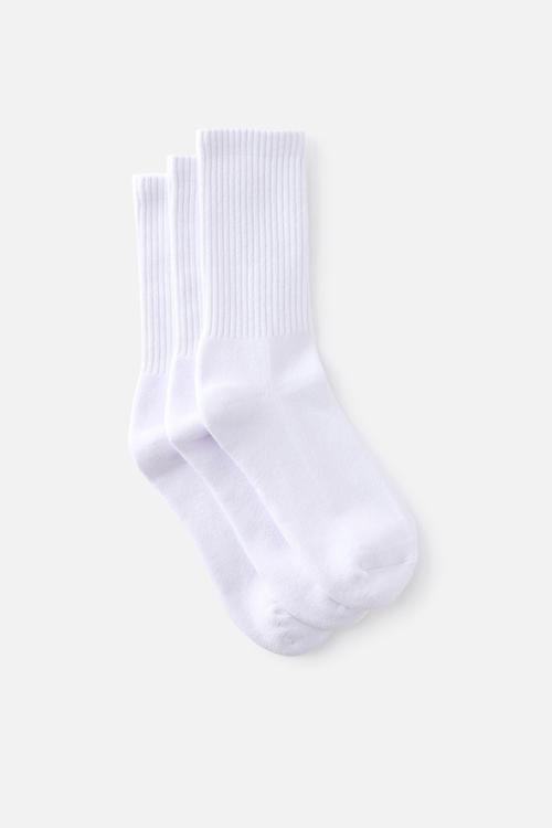 3 Pack Essential Socks - White