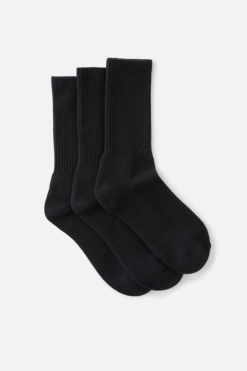 3 Pack Essential Socks - Black