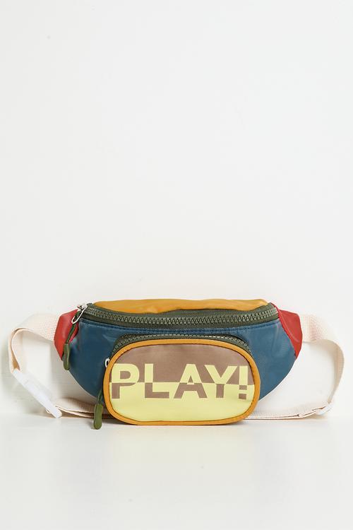 Colour block waist pouch bag - multi