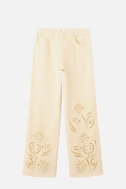 Jeans doja - light/pastel yellow