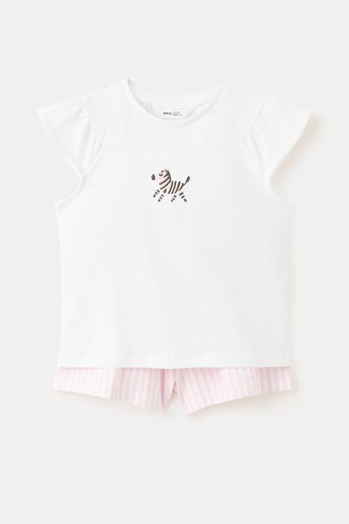 Pyjamas zebrab - natural white