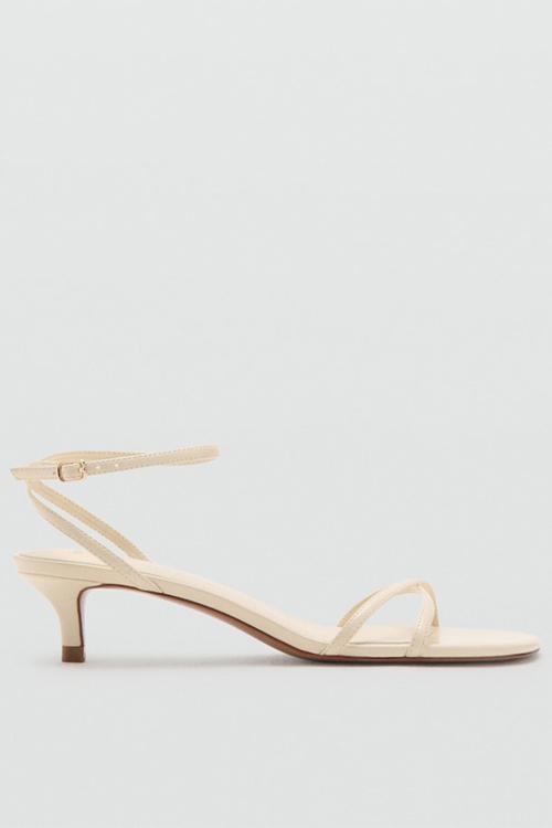 Sari open toe ankle strap - light/pastel yellow