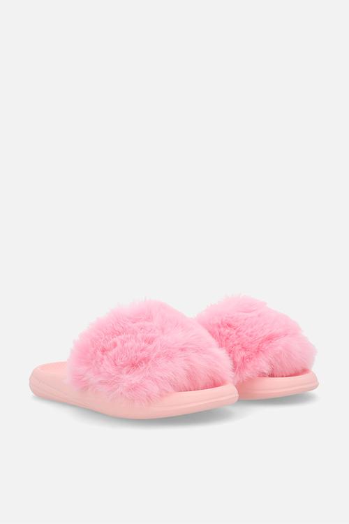 Fluffy slippers - pink